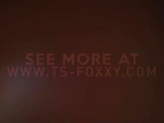 TS Foxxy Rides Danni's Big Tranny prick