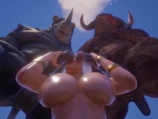 怪物 同 马 迪克斯 他妈的 巨乳 金发 &vert; 大 刺 怪物 &vert; 3d 成人 视频 wildlife