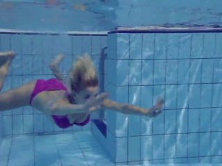 Elena proklova dưới nước cô gái tóc vàng bé, độ nét cao giới tính quay phim b4