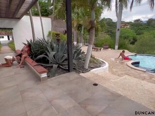 Surpised Her beau with a Blindfolded Threesome: beauty Ms adult movie