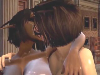 3d futa dickgirl чука мулатки сладурче - голям цици и крем пай ts