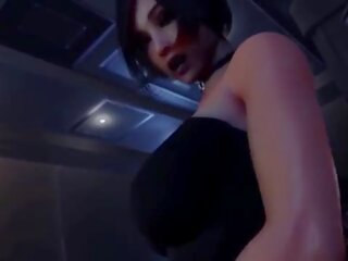 &lpar;4K - Dezmall&rpar; Resident evil woman Ada Wong fucks lucky pecker and enjoys getting creampie &vert; 3D Hentai
