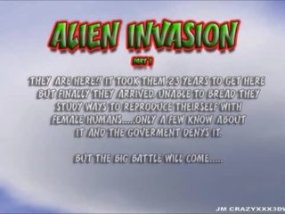 3d アニメーション: エイリアン invasion 1