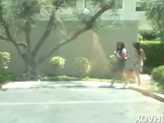 雷切尔 斯塔尔 和 伊娃 安吉丽娜 组 脏 夹 视频