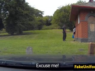 アマチュア イギリス 広いです ファック バイ dodgy 警官 屋外