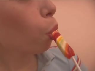 러시아의 나타샤 자위 와 lollypop