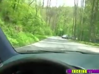 Sexy Beatrix Hitch A Car Gets Fucked