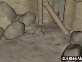 3d червенокоси примадона получаване на прецака от един извънземни spider